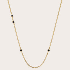 Gemma Zwarte Spinel Ketting