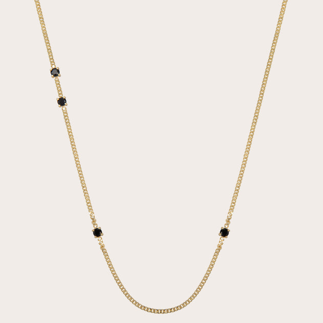 Gemma Zwarte Spinel Ketting