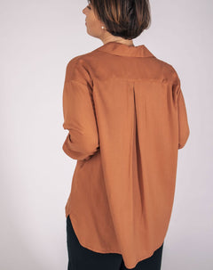 Zusie oversize blouse bruin