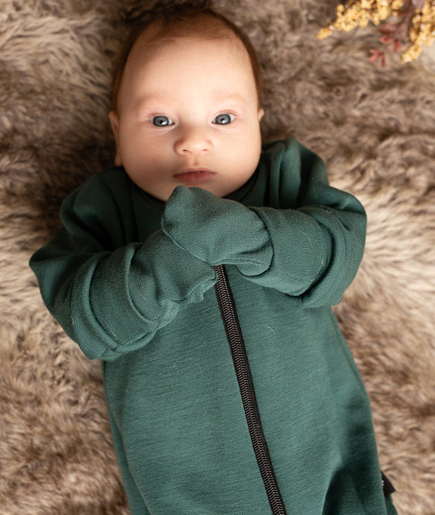 Merino Baby Mittens Sage Green