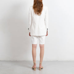 Swipe Pleated Linen Mix Shorts