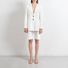 Swipe Pleated Linen Mix Shorts
