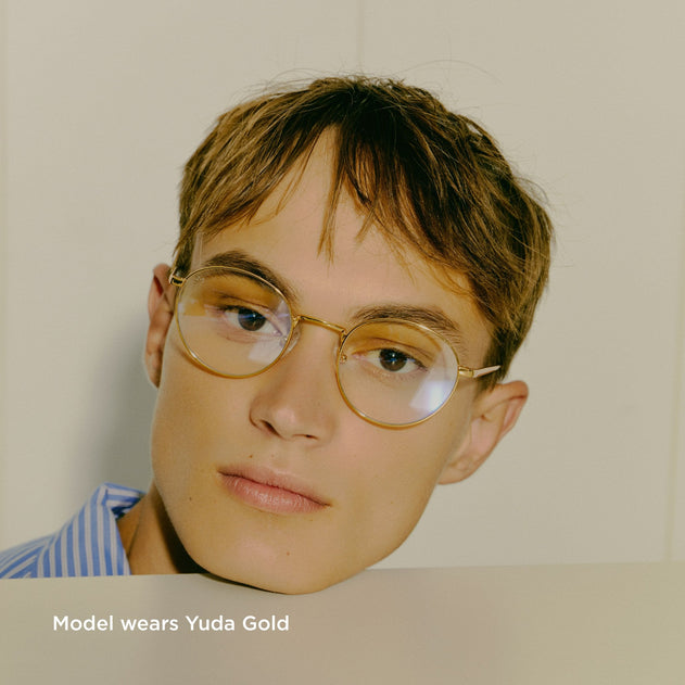 Bluelight -bril Yuda goud zwart